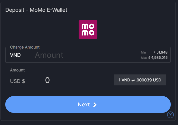 Nạp tiền qua Momo
